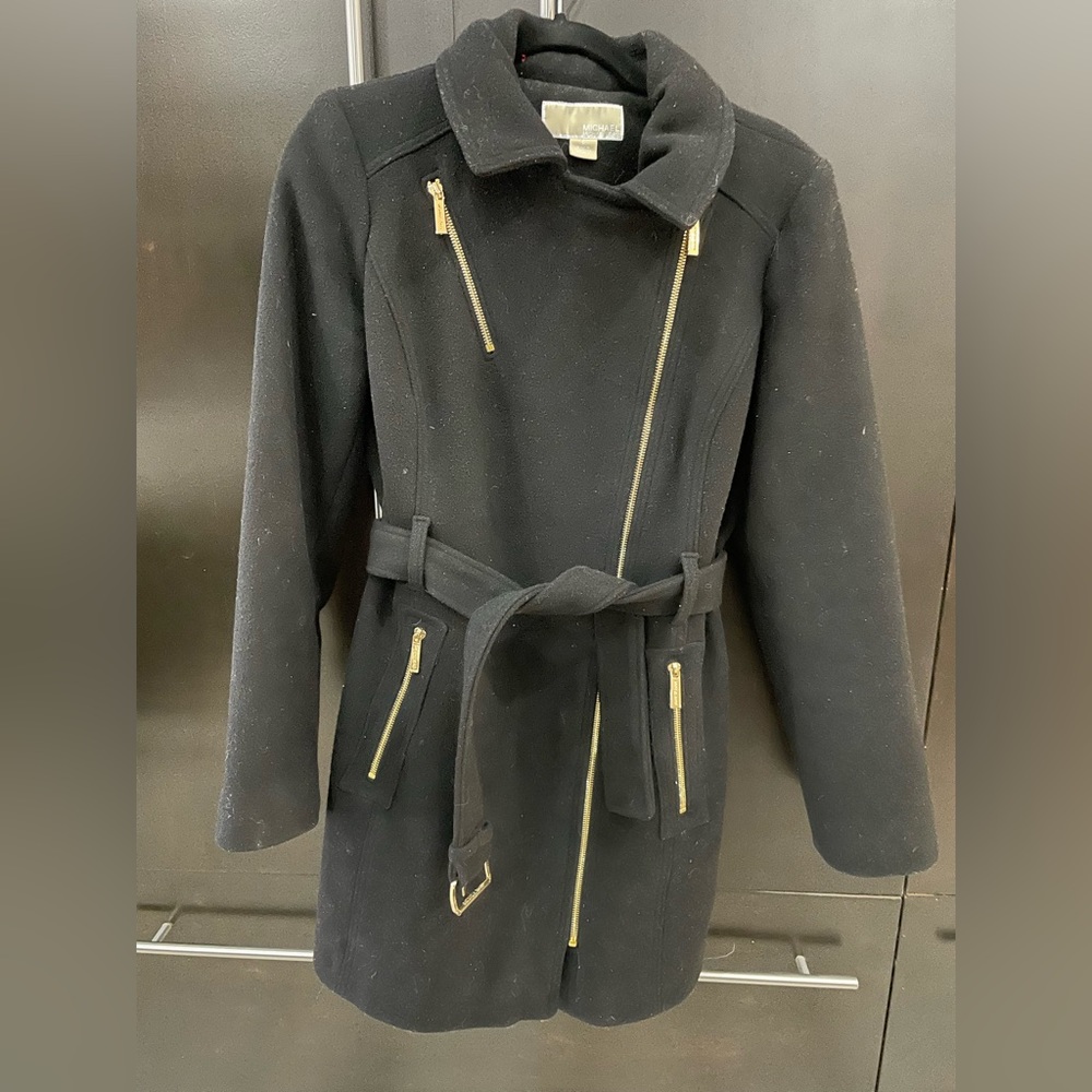 Michael Kors black coat size 6